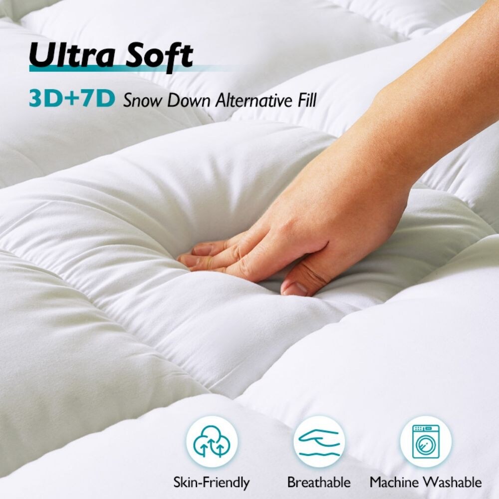 4 Inch White Memory Foam Mattress Covers