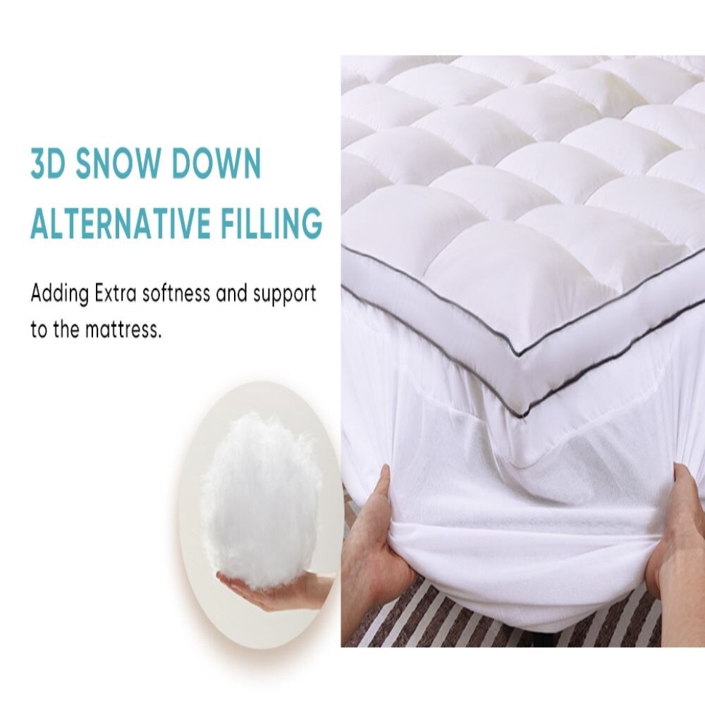 4 Inch White Memory Foam Mattress Covers