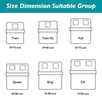 4 Inch White Memory Foam Mattress Covers