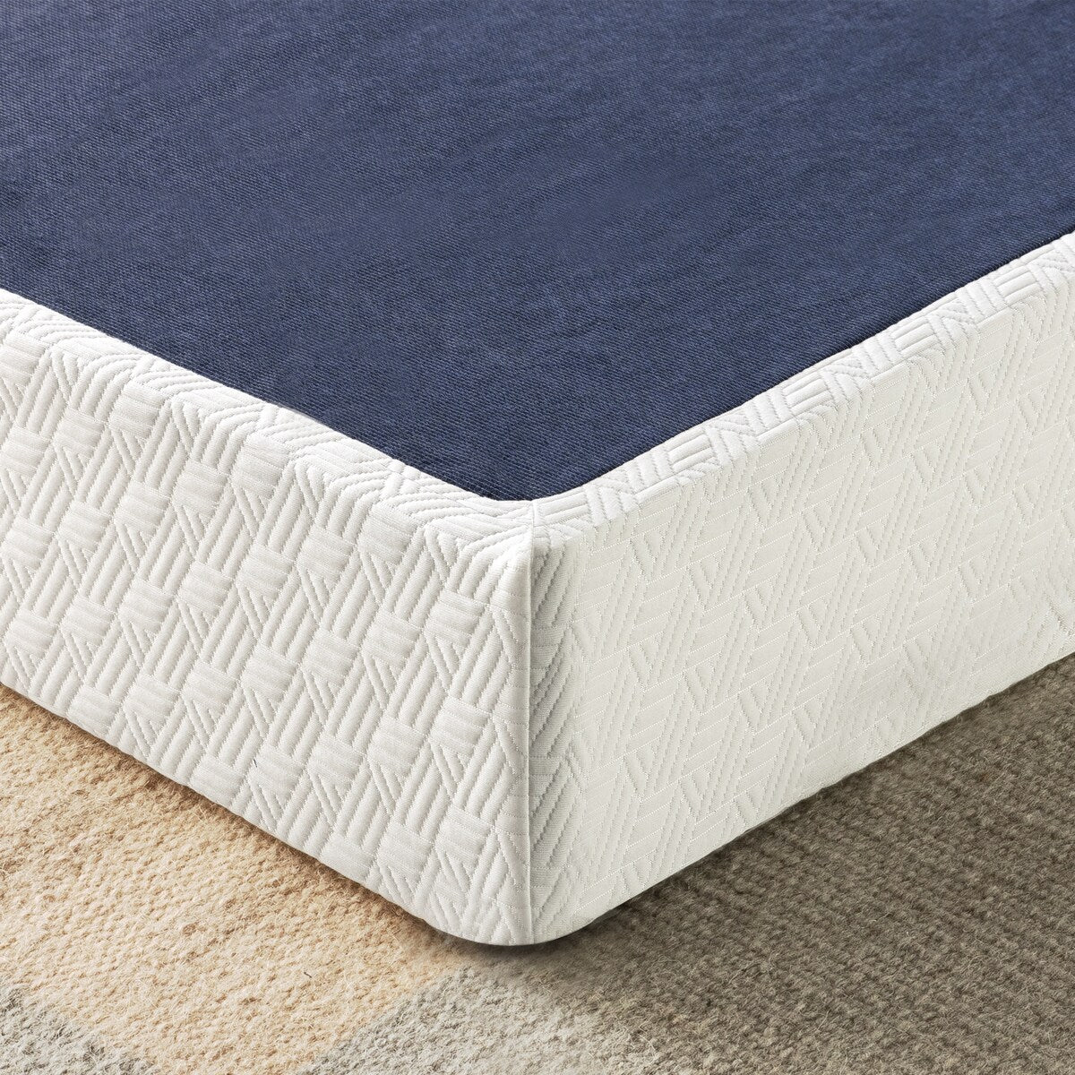 4 Inch and 7.5 Inch Metal Box Spring Mattress Support with Wood Slats