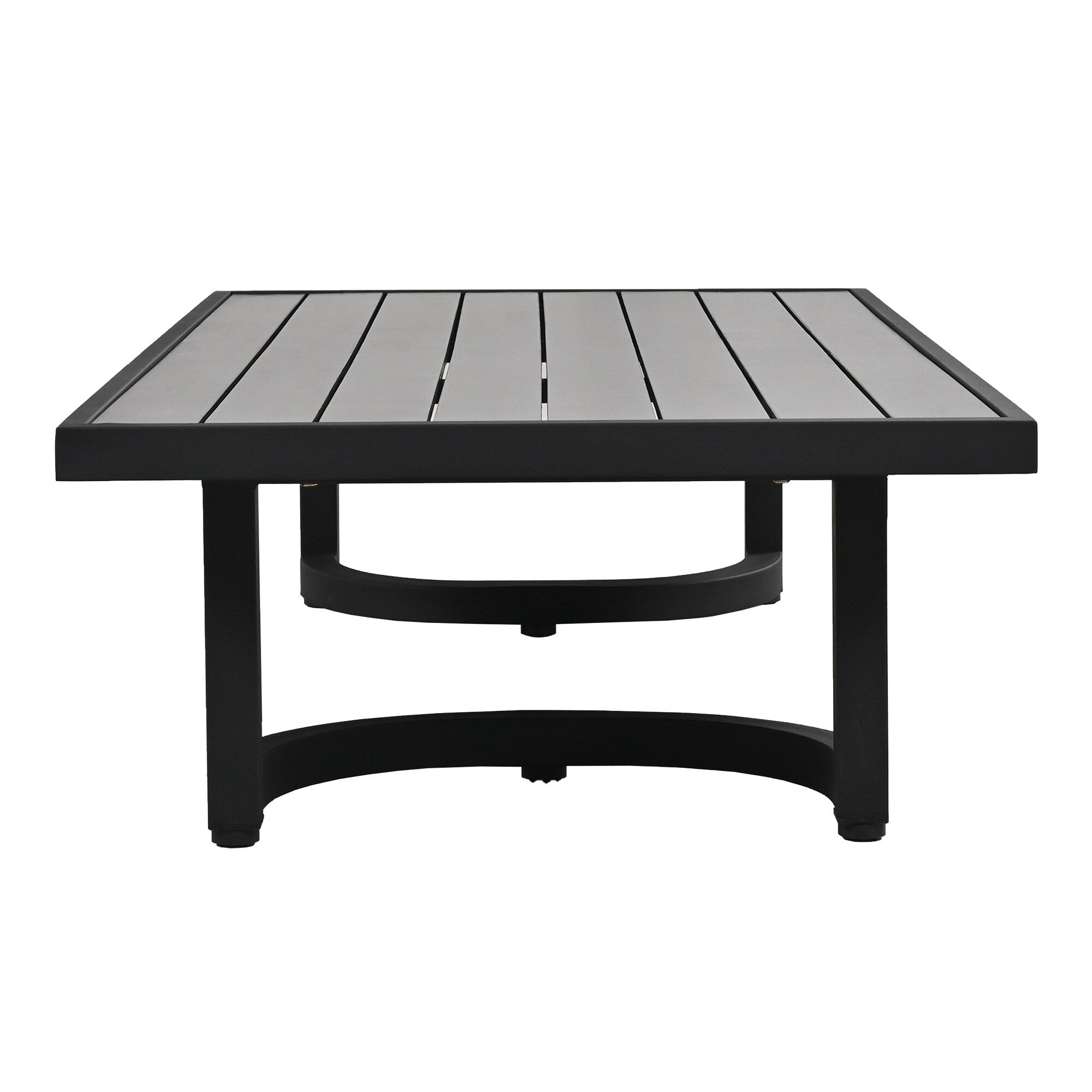4-Piece Outdoor 5-Seater Steel Cnversation Sofa Set with Coffee Table, Waterproof, Anti-rust and Anti-UV