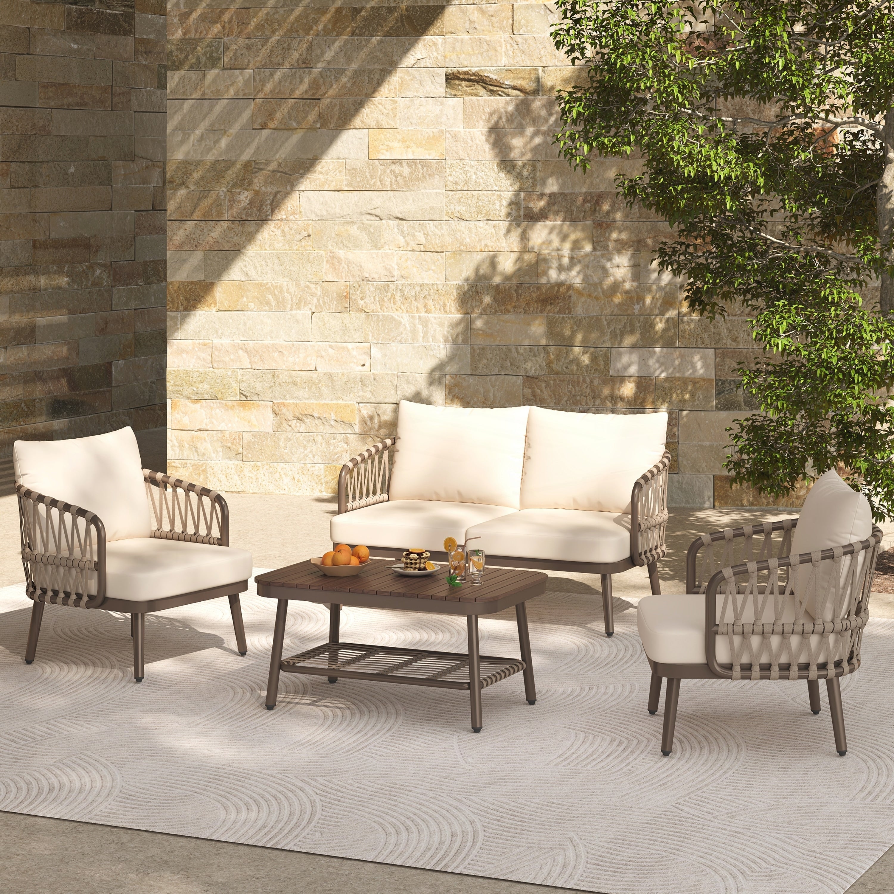 4-Piece Outdoor Patio Furniture Set