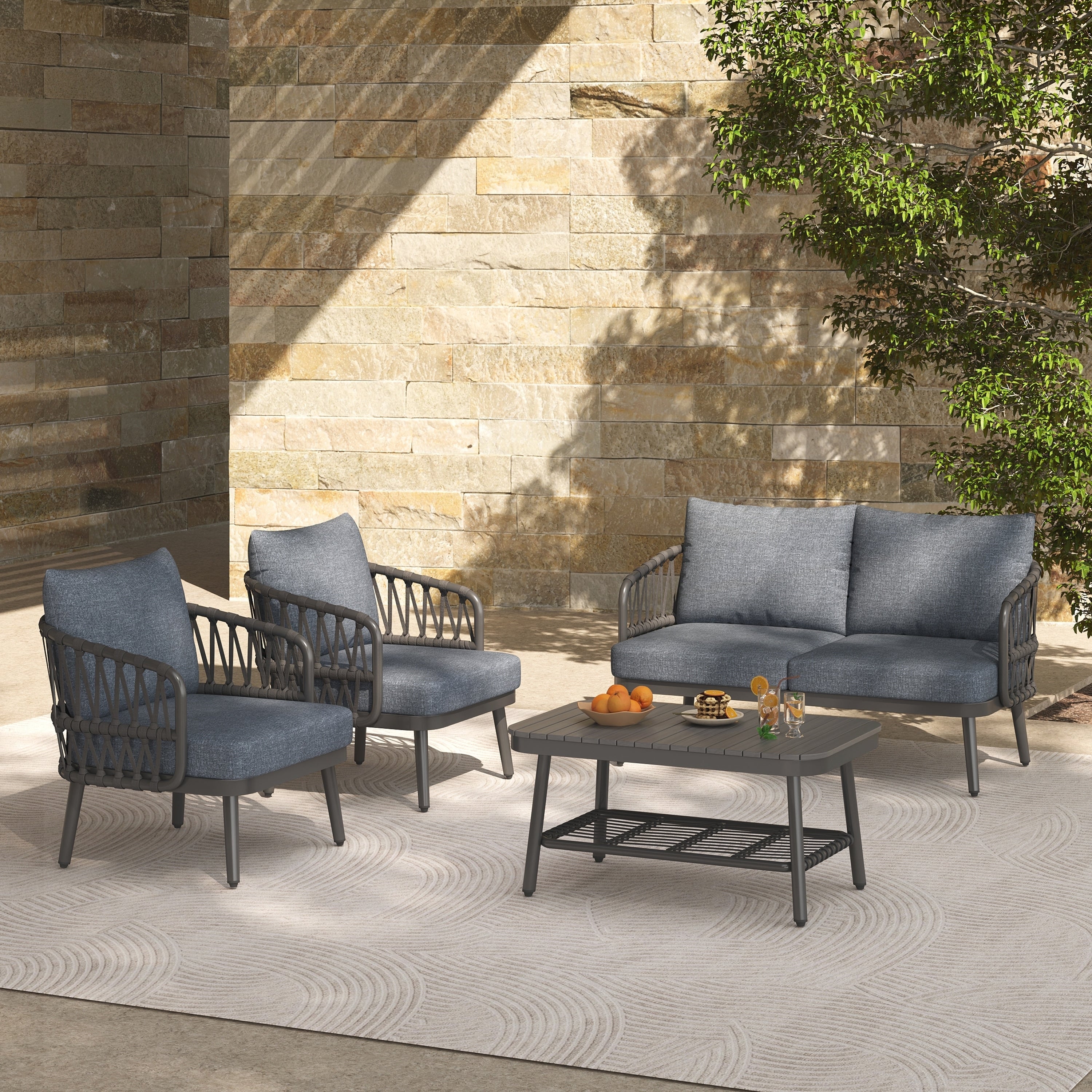 4-Piece Outdoor Patio Furniture Set