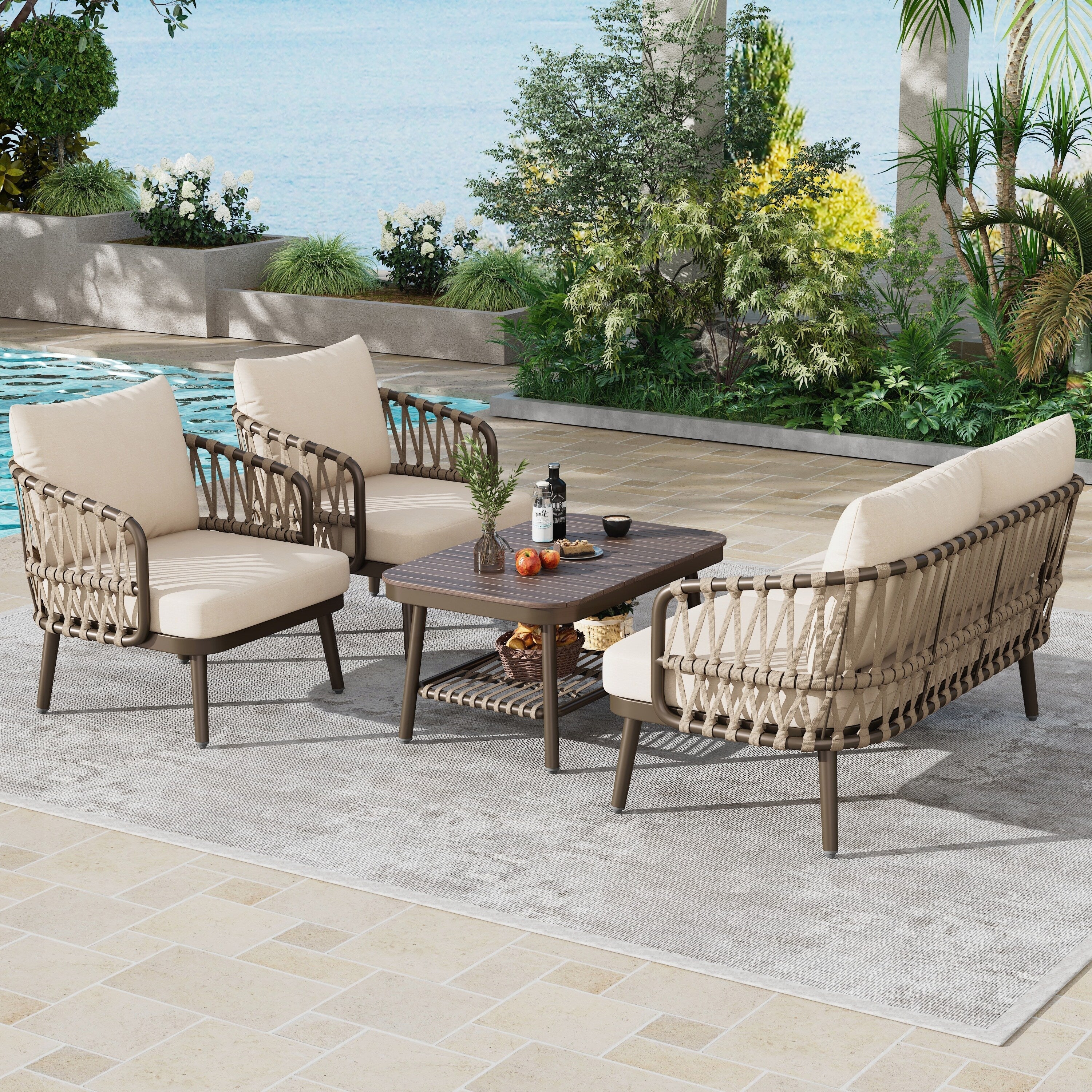 4-Piece Outdoor Patio Furniture Set