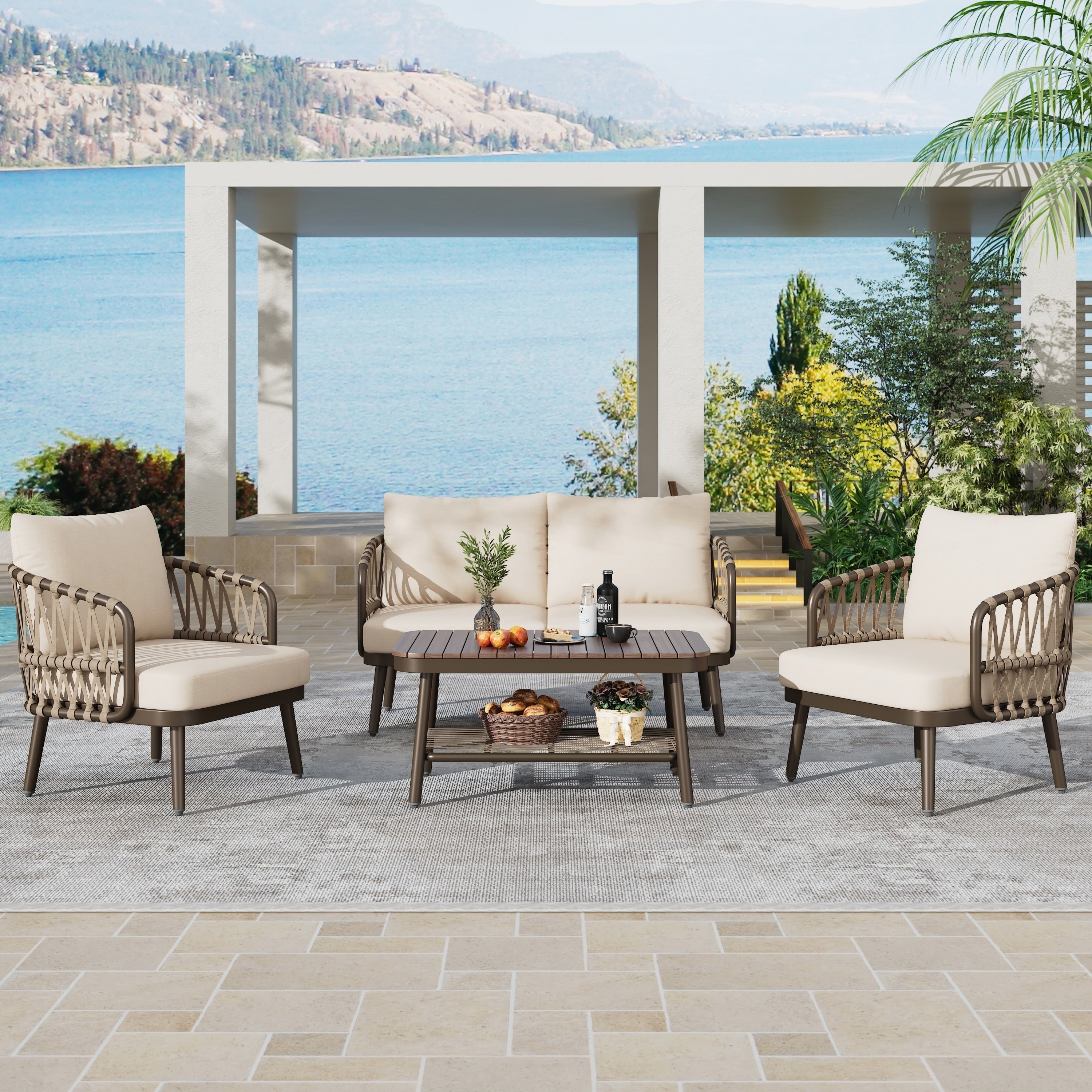 4-Piece Outdoor Patio Furniture Set