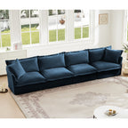 4-Seater Chenille Sofa with Removable Cover for Living Room