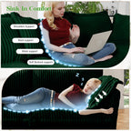 4-Seater Corduroy Slipcovered Sofa with Extra Deep for Living Room