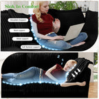 4-Seater Corduroy Slipcovered Sofa with Extra Deep for Living Room