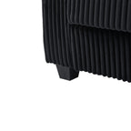 4-Seater Modern Corduroy Sofa Couch with USB Ports, Hidden Storage, and Flip-Top Cup Holders