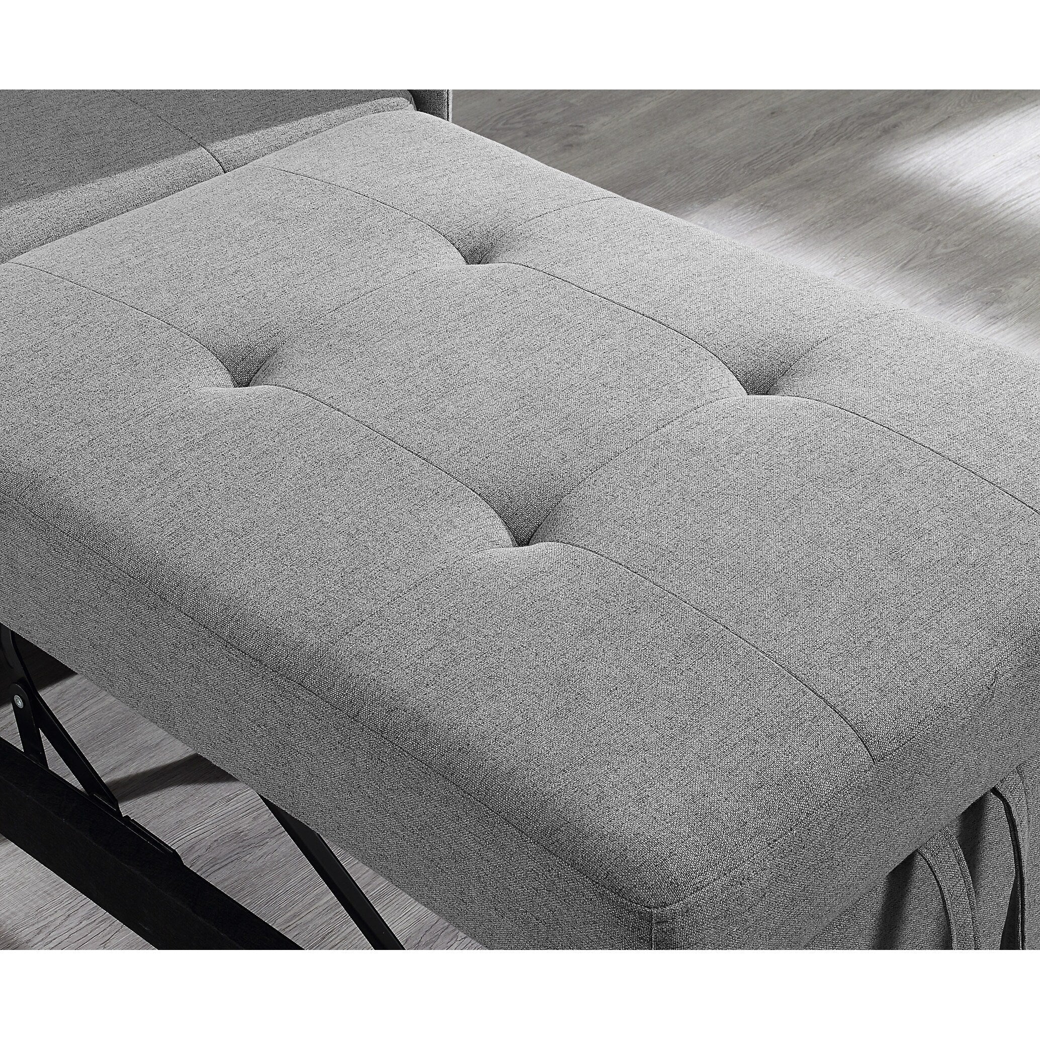 4-in-1 Single Convertible Sofa Bed with Adjustable Back