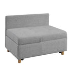 4-in-1 Single Convertible Sofa Bed with Adjustable Back