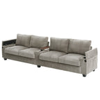 4-seater Corduroy Sofa Couch
