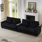 4-seater Corduroy Sofa Couch