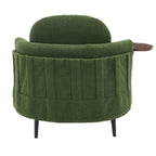 42.5 Single Sofa Chair with Cresent-Shaped Movable Footstool