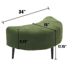 42.5 Single Sofa Chair with Cresent-Shaped Movable Footstool