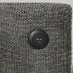 42*33 Chenille Single Sofa Armchair Wide Seat Dual Charger 2 Colors