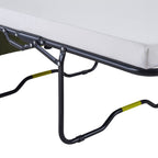 47.2 Corduroy Twin Sleeper Sofa with Foldable Mattress, Side Table, USB Ports, and Storage Pocket