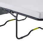 47.2 Corduroy Twin Sleeper Sofa with Foldable Mattress, Side Table, USB Ports, and Storage Pocket