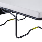 47.2 Corduroy Twin Sleeper Sofa with Foldable Mattress, Side Table, USB Ports, and Storage Pocket