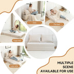 47.63 Corduroy 2-Seater Sleeper Sofa with Pillow Floor Mattress Floor Couch with Backrest for Living Room