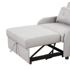 48.82-Seater Sleeper Sofa 3 in 1 with 2 Wing Table and USB Charge