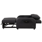 48.82-Seater Sleeper Sofa 3 in 1 with 2 Wing Table and USB Charge