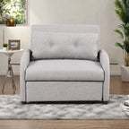 48.82-Seater Sleeper Sofa 3 in 1 with 2 Wing Table and USB Charge