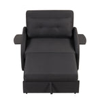 48.82-Seater Sleeper Sofa 3 in 1 with 2 Wing Table and USB Charge