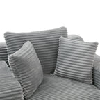 48.82-Seater Sleeper Sofa with Removable Pillows for Living Room and Bedroom