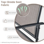 4PCS Patio Glider Conversation Set Rocking Chair Table Heavy-Duty
