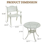 5-Piece Cast Aluminum Patio Dining Set