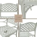 5-Piece Cast Aluminum Patio Dining Set