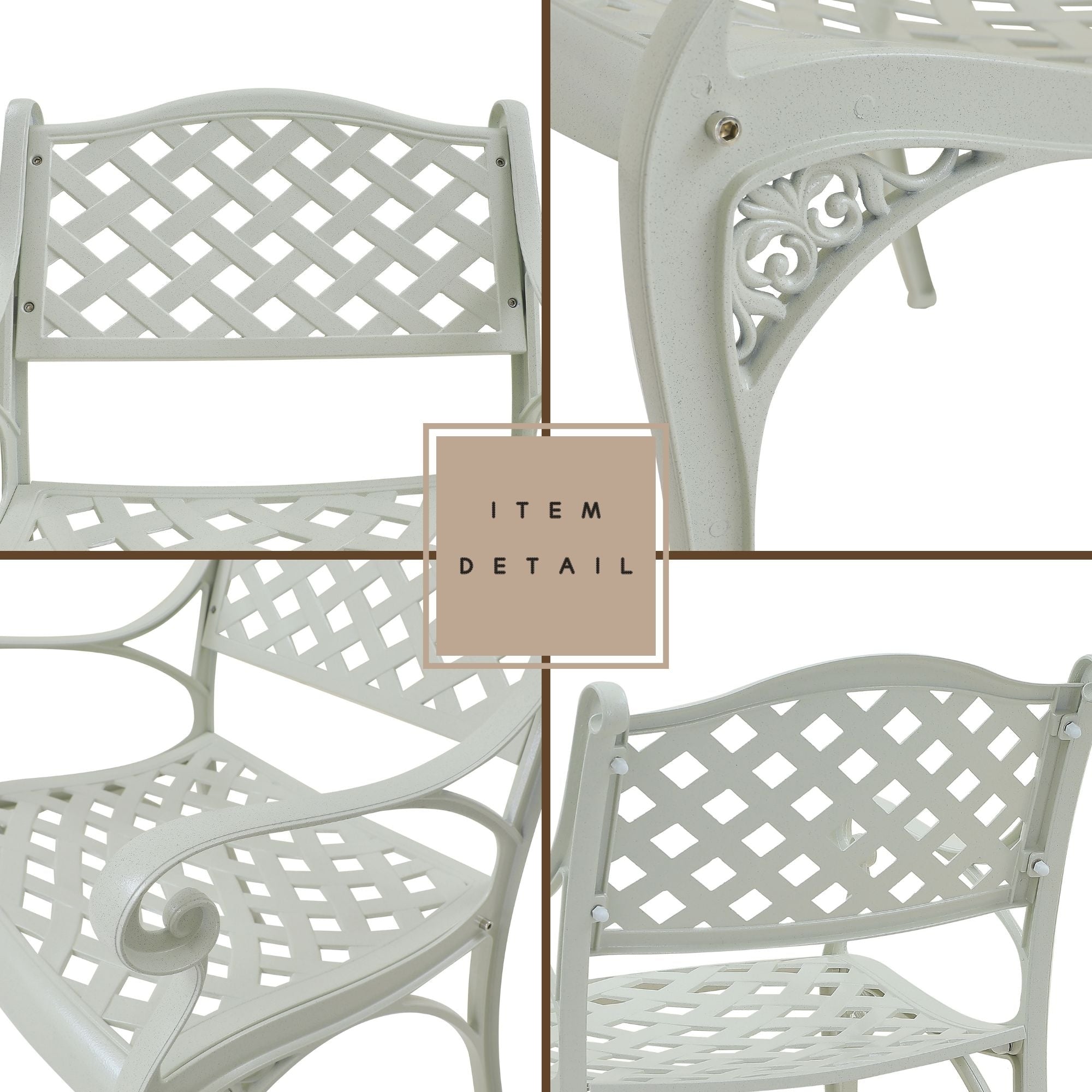 5-Piece Cast Aluminum Patio Dining Set