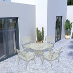 5-Piece Cast Aluminum Patio Dining Set
