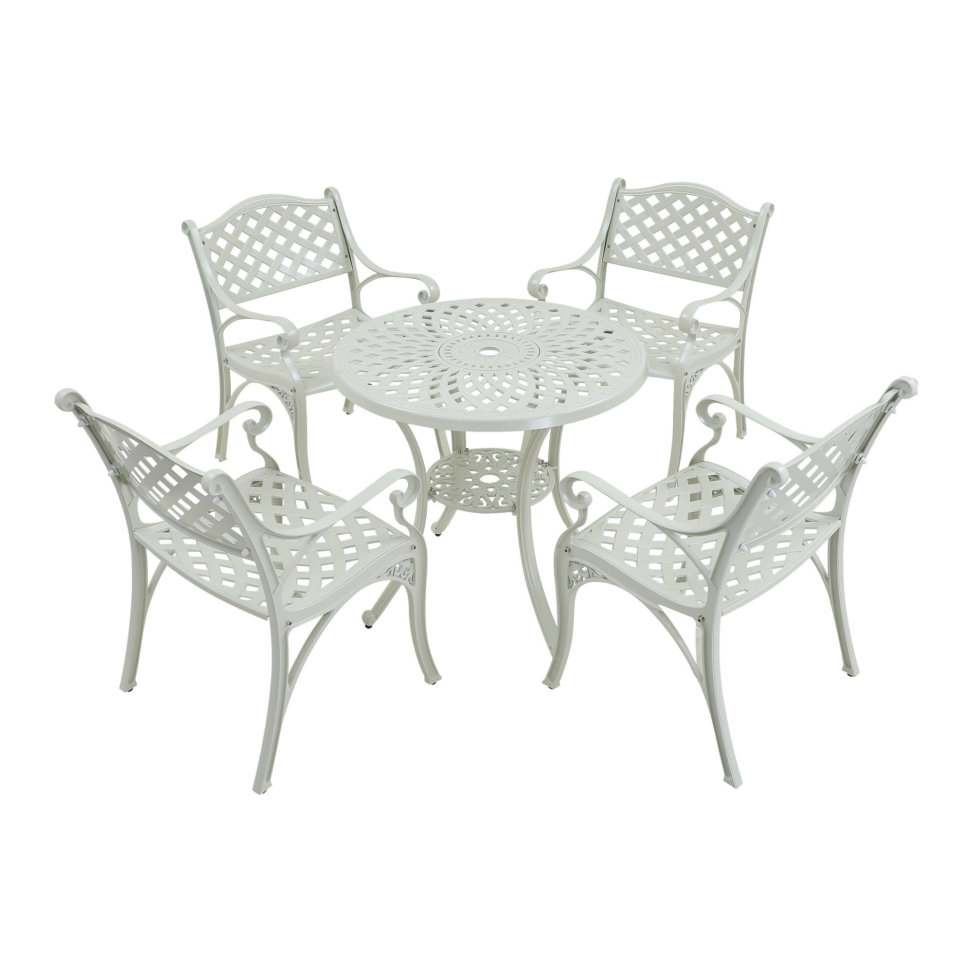 5-Piece Cast Aluminum Patio Dining Set