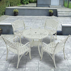 5-Piece Cast Aluminum Patio Dining Set