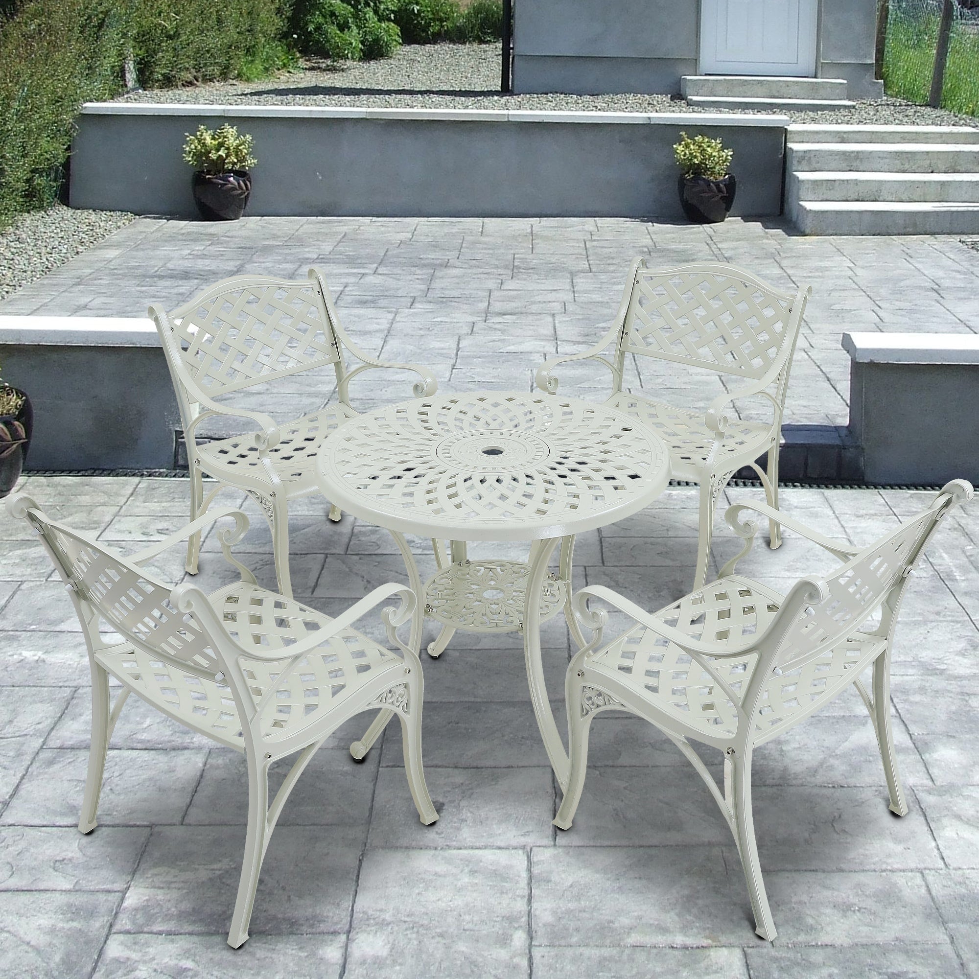5-Piece Cast Aluminum Patio Dining Set