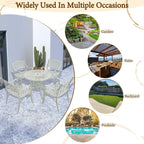 5-Piece Cast Aluminum Patio Dining Set