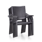 5-Piece Metal E-coating Patio Dining Set