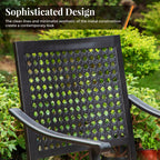 5-Piece Metal E-coating Patio Dining Set