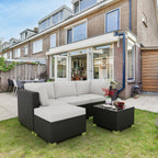 5-Piece Outdoor Patio Rattan Wicker Sofa Set