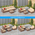 5 Pieces Patio Furniture Set