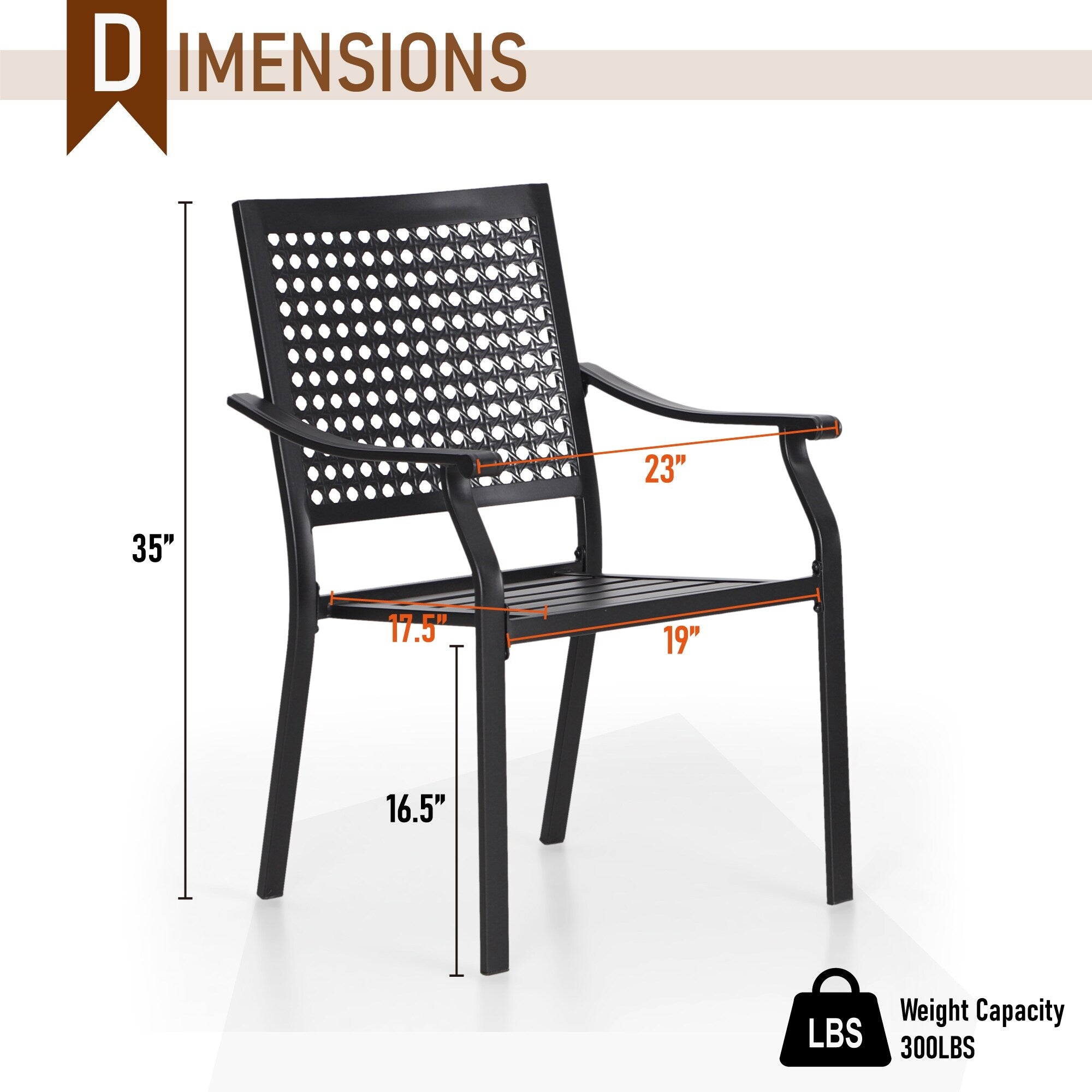 5-piece Outdoor E-coated Patio Dining Set with Stackable Chairs