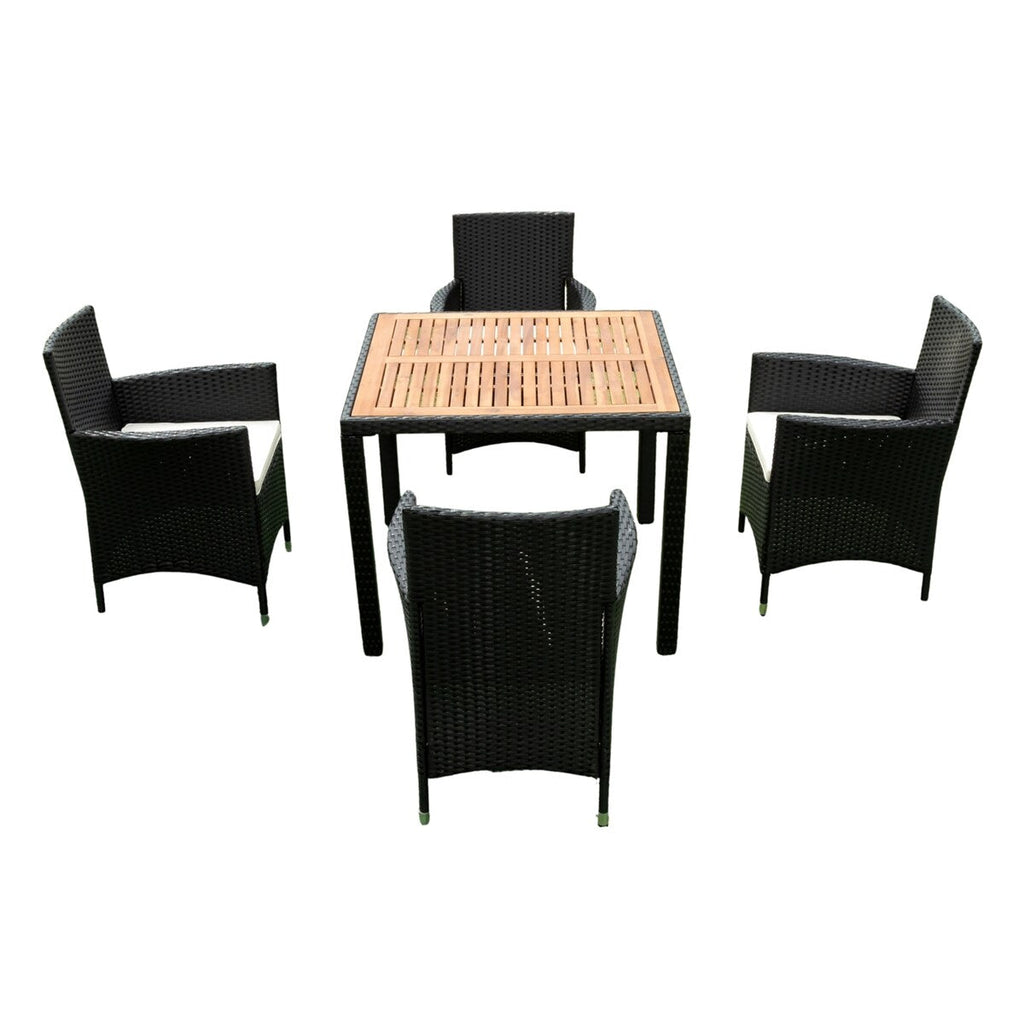 5 piece Outdoor Patio Wicker Dining Set