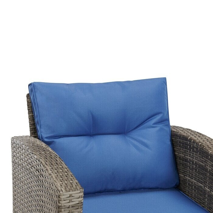 5-piece Wicker Patio Conversation Furniture Set