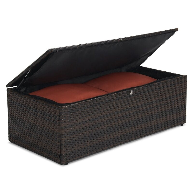 5-piece Wicker Patio Conversation Furniture Set