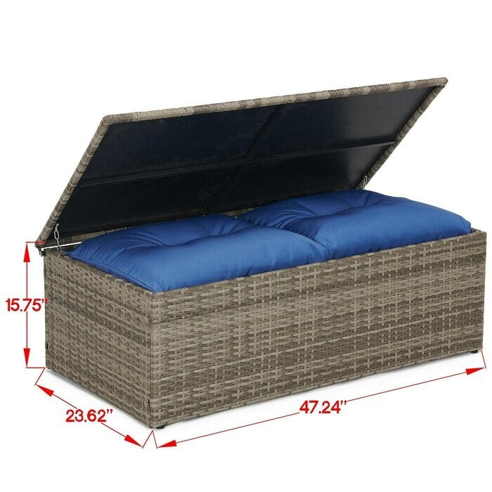5-piece Wicker Patio Conversation Furniture Set