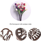 3-Piece Aluminum Outdoor Patio Tulip Sets With Table