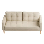 3-Seater Modern Upholstered Sofa, Convertible Sofa, Sofa Bed with Sturdy Wooden Legs for Living Room