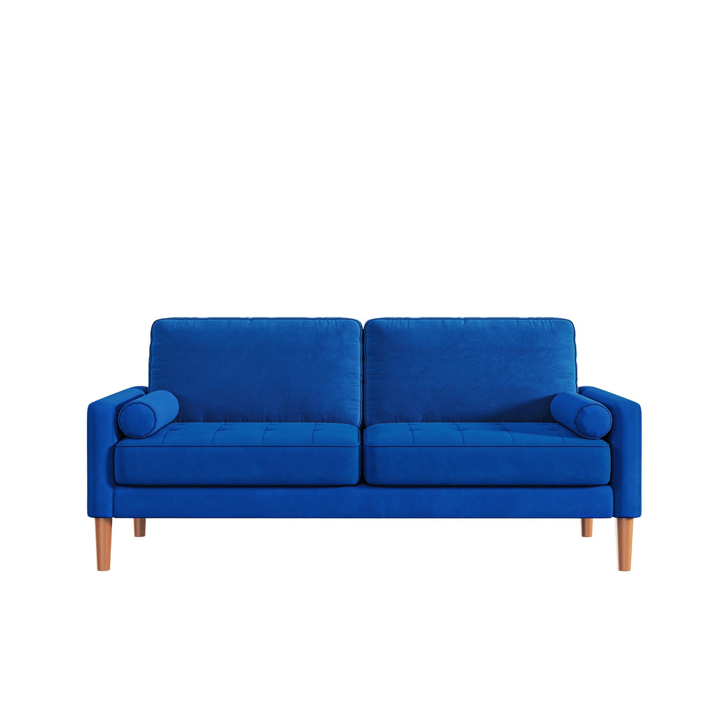 3--Seater Sofa Couch with Solid Wood Legs - 29.90 x 67.70 x 33.07